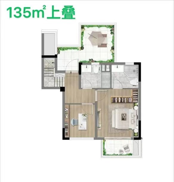 叠加别墅