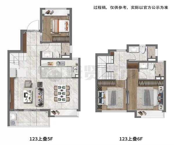 E户型 叠加别墅