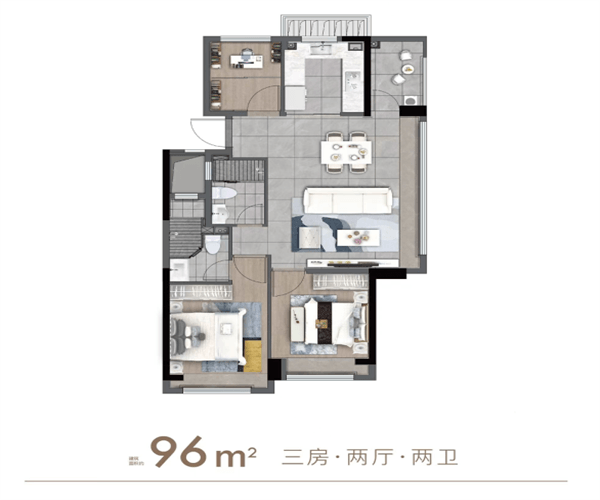 3室2厅2卫