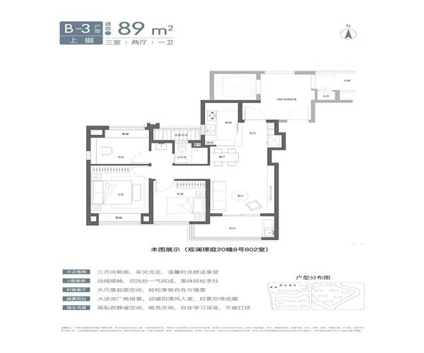 B3户型 3室2厅1卫